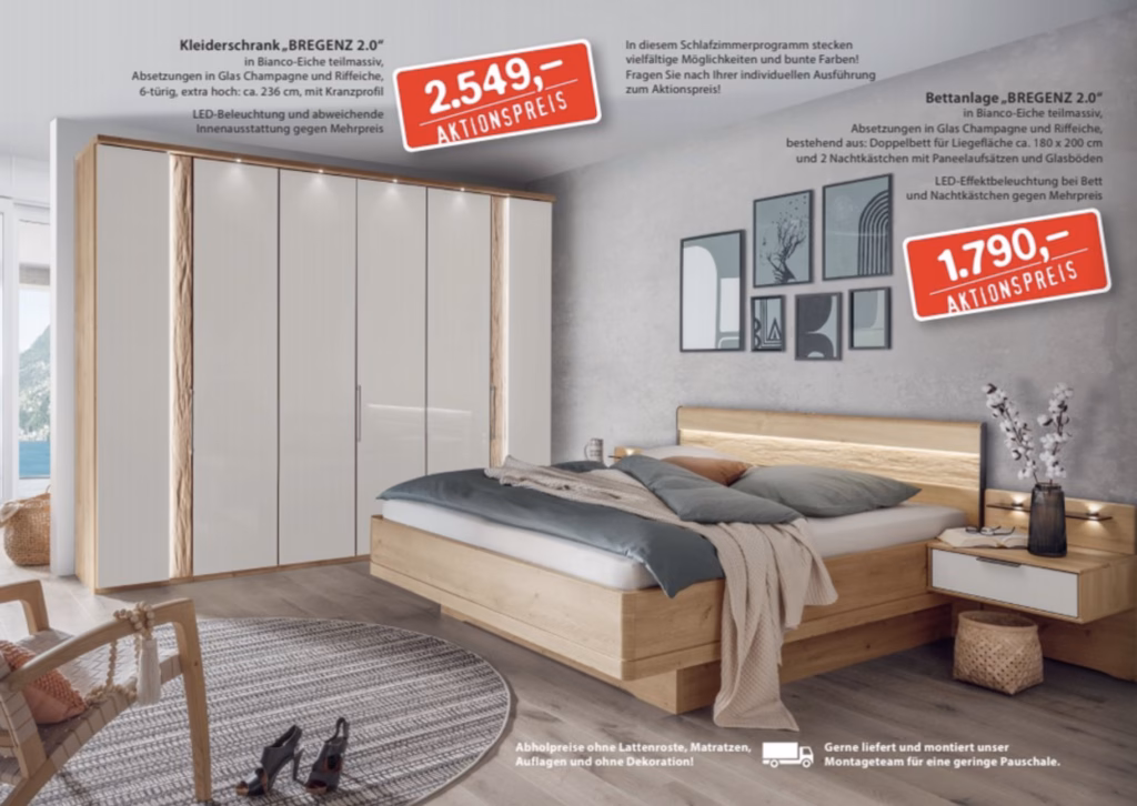 Schönes Schlafzimmer Eiche neutral